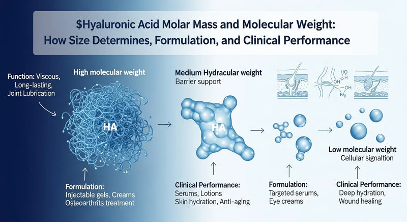 Hyaluronic Acid Molar Mass and Molecular Weight: How Size Determines Function, Formulation, and Clinical Performance